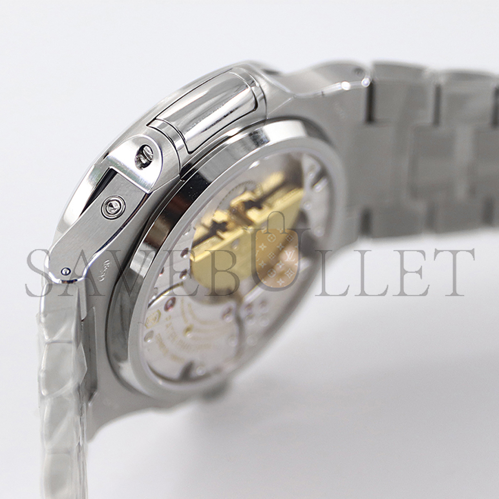 patek phillipe nautilus grey dial with Di*m*nd bezel in steel watch 5740/1g-001